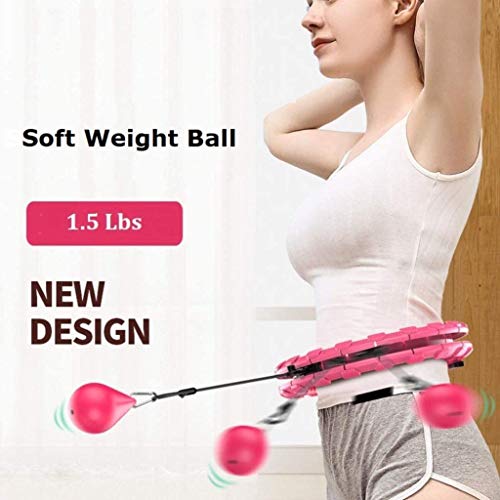 All-Purpose Smart Hula Hoop, Auto-Spinning Hoop, Ejercicio Fitness Hula Hoops Entrenamiento para Adultos, pérdida de Peso eficiente con función de conteo LCD