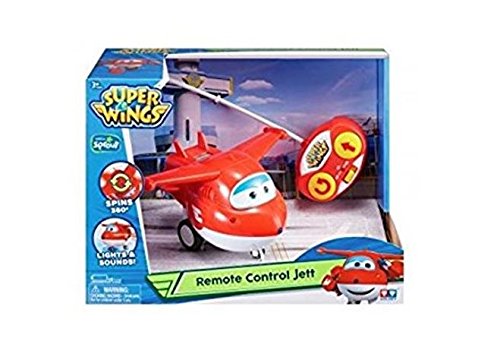 Alpha Animation & Toys- Remote Control Jett Auldeytoys YW710710-Remote Rojo, Color Blanco (Super Wings YW710710)