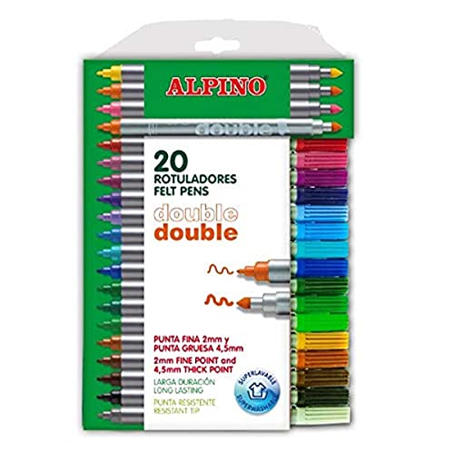 Alpino AR000058 - Estuche de 20 rotuladores, colores surtidos