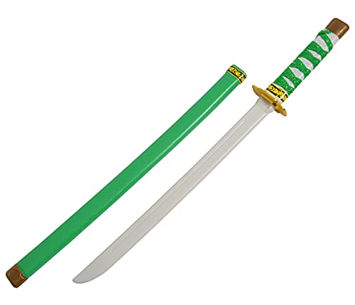 Alsino Espada ninja para niños de 60 cm, juguete Samurai, sable ninja, espada de combate, juguete infantil, P048/010 (verde)