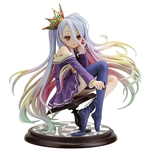 ALTcompluser Figura de acción de Anime No Game No Life Shiro, de PVC, figura de acción