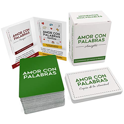 AMOR CON PALABRAS - Amigos | Juegos de Mesa para Amigos para Conocerse Mejor y Echarse Unas Risas. Regalos para Amigas Originales