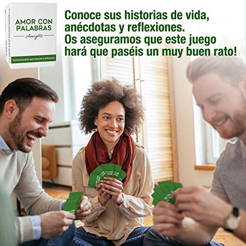 AMOR CON PALABRAS - Amigos | Juegos de Mesa para Amigos para Conocerse Mejor y Echarse Unas Risas. Regalos para Amigas Originales