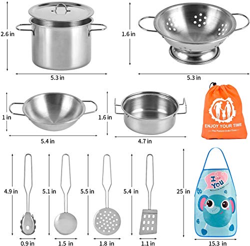 AMOYEE Juguetes de Cocina para niños, 25 Piezas Juguetes de Chef para Niños, Utensilios de Cocina de Acero Inoxidable, Manga, Vegetales para Cortar, Apto para niños Mayores de 3 años