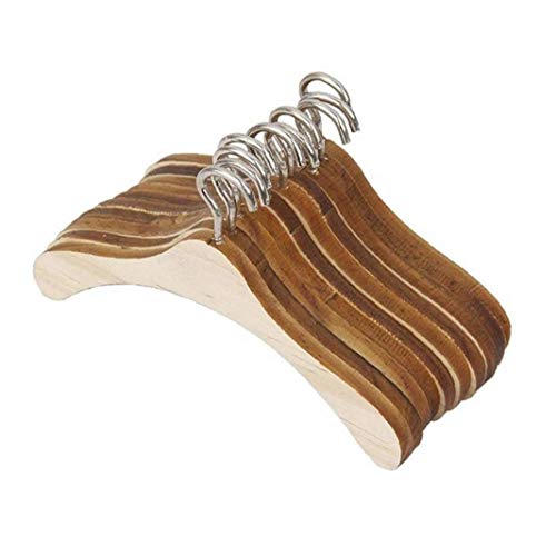 AMOYER 10pcs 1/3 muñecas de Accesorios Mini Percha de Madera bebé de Ropa Perchas Ropa Accesorios