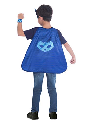 amscan 10132445 Juego de disfraz de capa azul con diseño de PJ Masks Catboy, 4-8 años-1 pieza