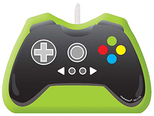 Amscan 172948-55 - Level Up Gamers Controller Vela de pastel de cumpleaños