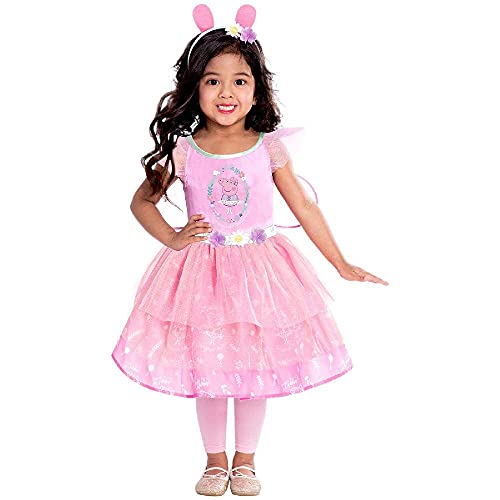 amscan 9905932 Eone - Vestido de hada rosa con diseño de Peppa Pig, 4-6 años-1 unidad, 24