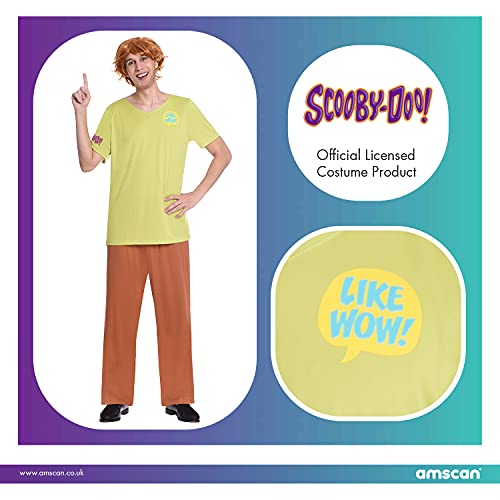 amscan Disfraz de Warner Bros para hombre adulto Shaggy Scooby Doo (extra grande: 46-50 pulgadas)