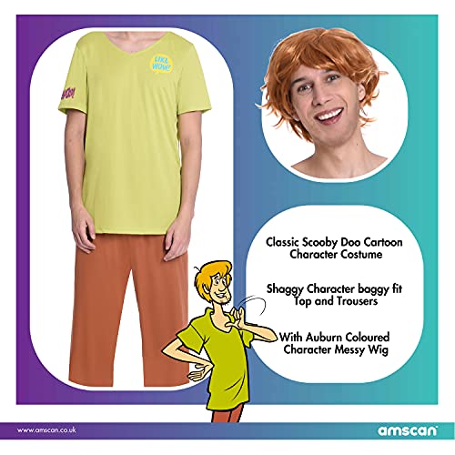 amscan Disfraz de Warner Bros para hombre adulto Shaggy Scooby Doo (extra grande: 46-50 pulgadas)