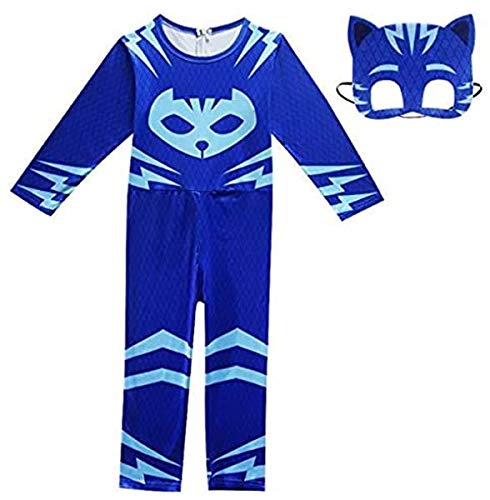 amscan PJMASQUES YO-Catboy - Disfraz para mujer, 9902954, azul, 7/8 años