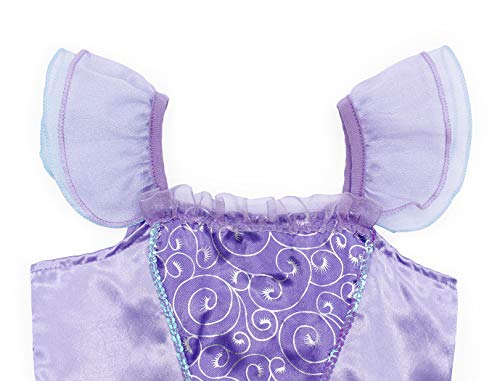 AmzBarley Disfraz sSirenita Niña Boda Fiesta Princesa Sirena Vestido Ropa Niña Cumpleaños Accesorios Cosplay Halloween Navidad Carnaval Bautizo 5-6 Años Púrpura