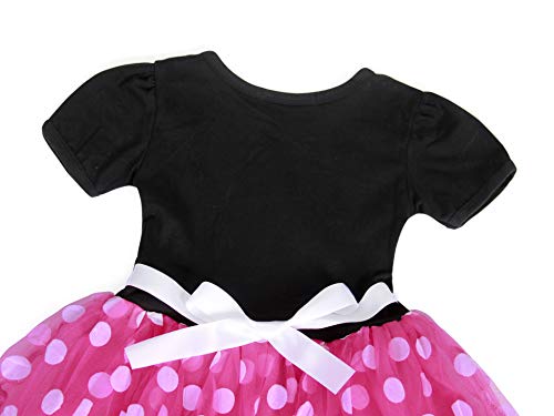 AmzBarley Vestidos de Princesa Tutú Lunares Disfraces Infantil con Diadema Traje de Fiesta Ropa Bebés Niñas para Carnaval Bautizo Cumpleaños Ballet Baile Navidad Halloween Cosplay Ceremonia