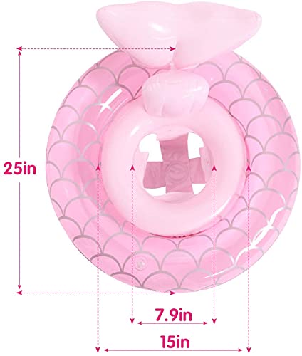 Anillo de natación Inflable para bebé,Asientos de Natación para Bebés,Anillo de Natación Inflable,Apto para niños de 6 a 36 Meses,Flotador De Natación para Bebés,Anillo de Natación