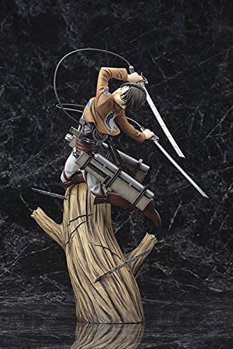 Anime Attack on Titan Figura de acción Levi Ackerman Pop Figura de Personaje Estatua de PVC Figura de acción Modelo de Personaje Figura de acción Adornos de Ackerman 28cm