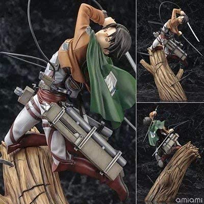 Anime Attack on Titan Figura de acción Levi Ackerman Pop Figura de Personaje Estatua de PVC Figura de acción Modelo de Personaje Figura de acción Adornos de Ackerman 28cm