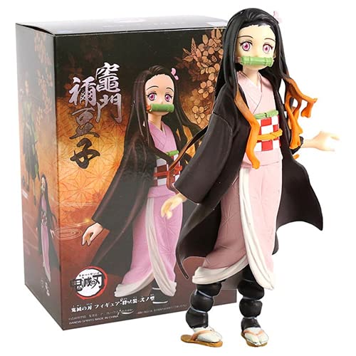 Anime Demonio Asesino Figura Kamado Tanjirou Kamado Nezuko Agatsuma Zenitsu Hashibira Inosuke Tomioka Giyuu (Nezuko Retail box4)