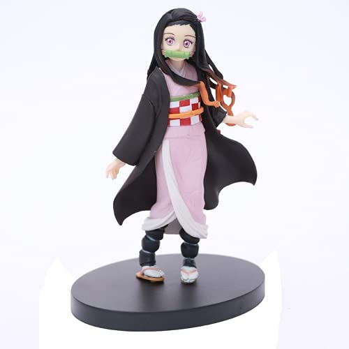 Anime Demonio Asesino Figura Kamado Tanjirou Kamado Nezuko Agatsuma Zenitsu Hashibira Inosuke Tomioka Giyuu (Nezuko Retail box4)