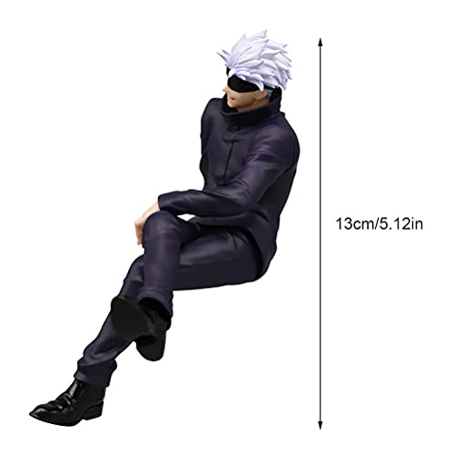 Anime Jujutsu Kaisen Action Figura,13CM Gojo Satoru Figura,PVC Anime Action Figura, ,Miniature Action Figura for Home Office Decoration, Cartoon Figuras