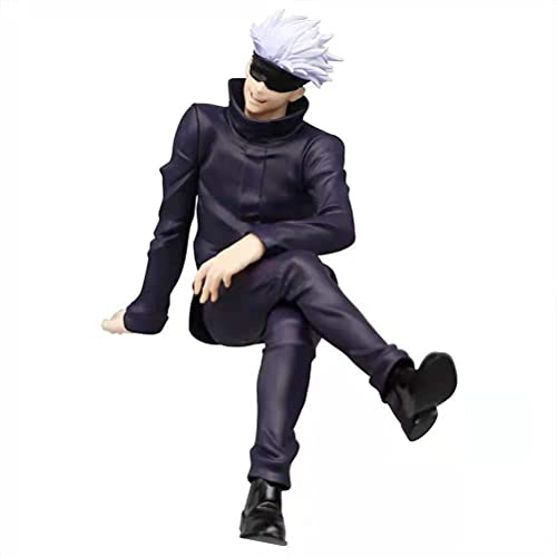 Anime Jujutsu Kaisen Action Figura,13CM Gojo Satoru Figura,PVC Anime Action Figura, ,Miniature Action Figura for Home Office Decoration, Cartoon Figuras