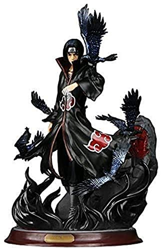 Anime Naruto Uchiha Itachi PVC Pop Colección de figuras de acción Modelo Akatsuki Cuervo Adornos de decoración de juguetes combinados Figuras de acción 27CM