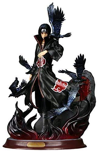 Anime Naruto Uchiha Itachi PVC Pop Colección de figuras de acción Modelo Akatsuki Cuervo Adornos de decoración de juguetes combinados Figuras de acción 27CM