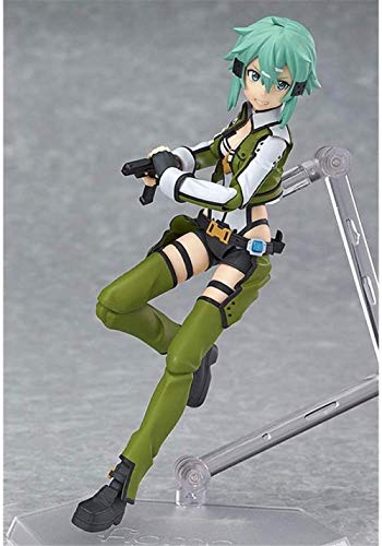 Anime Sword Art Online Figura Brinquedos Figma 241 Sinon Asada Sao 2 PVC Figura de acción Juguetes Colección Decoraciones Modelo Marioneta Regalo