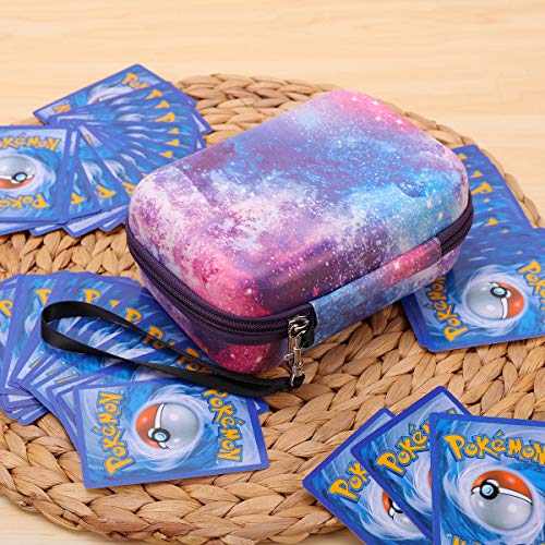 Annle Estuche portátil para Tarjetas de Comercio Pokemon, admite hasta 400 Tarjetas de Comercio Pokemon, Estuche rígido de EVA Duradero con Correa de Mano (Universe A)