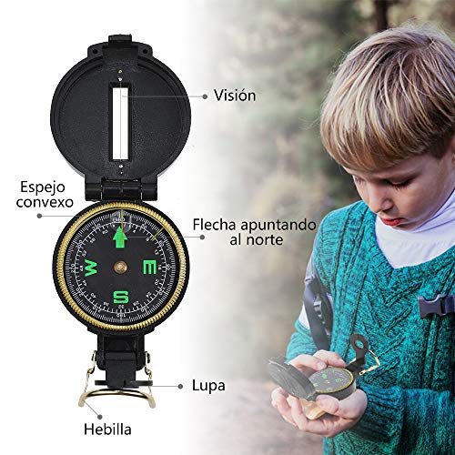 Anpro 25 en 1 Juguetes para Exploraciones de Naturaleza Aventurera para Niños, Aventuras al Aire Libre para Niños, Binoculares, Silbato, Lupa, Brújula, Regalo para Niños (Azul)