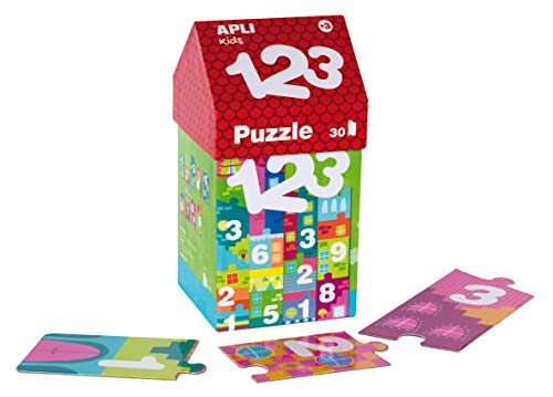 APLI Kids 18776-Kit Especial Puzzles Casitas Educativos ABECEDARIO+ NÚMEROS (14805+14806) (18776)