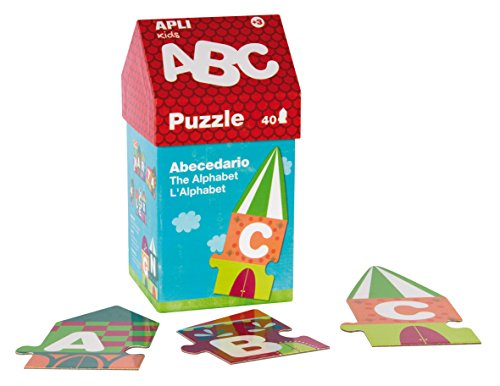 APLI Kids 18776-Kit Especial Puzzles Casitas Educativos ABECEDARIO+ NÚMEROS (14805+14806) (18776)