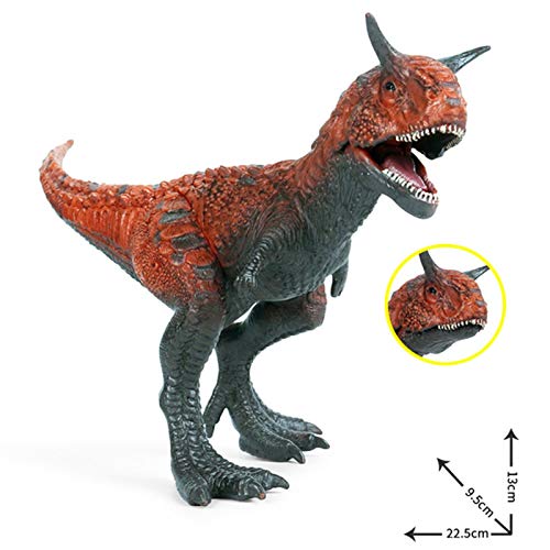 applyvt Dinosaurio Carnotaurus, Figuras De Dinosaurios Realistas, Figuras De Dinosaurio De Plástico, 23.8x9.5x12.5cm