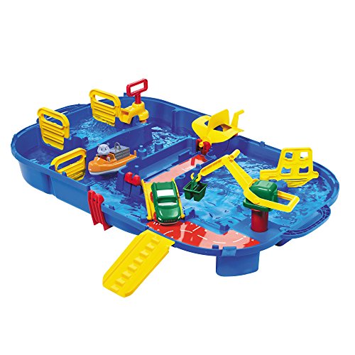 AquaPlay Lockbox Circuito de Juego acuático 27 Piezas con esclusa, Puerto de contenedores y Figura, Multicolor (8700001516)