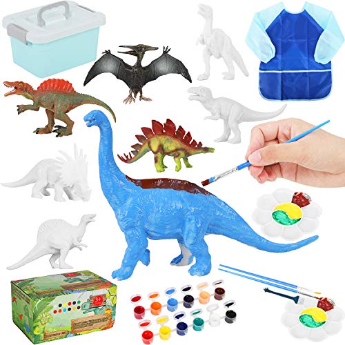 ARANEE Dinosaurio Pintar Juegos para Niños, Pintar Dinosaurios, Juguetes de Dinosaurios para Manualidades Creativo DIY Dinosaurio Navidad Regalos