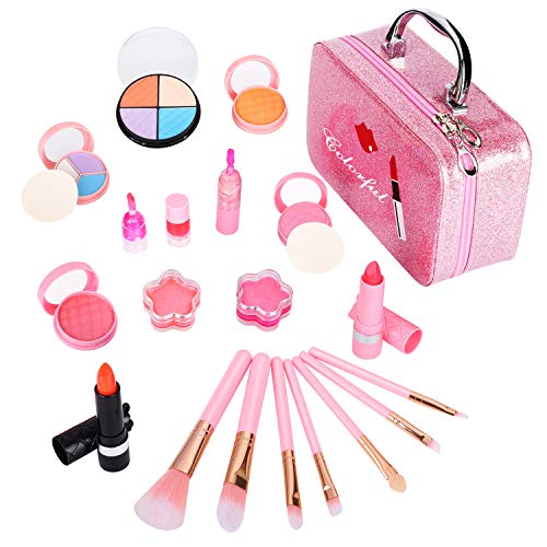 ARANEE Maquillaje Niñas Set Maletin Juguete Niña 21 PCS (Rosa)