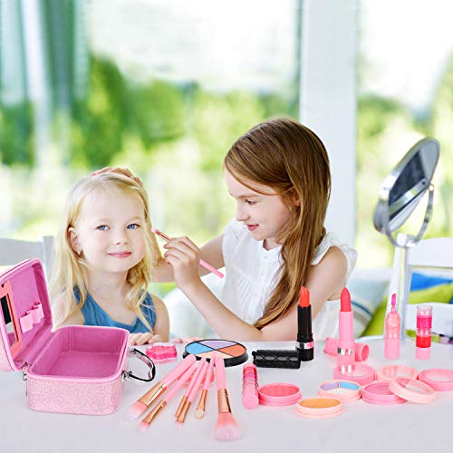 ARANEE Maquillaje Niñas Set Maletin Juguete Niña 21 PCS (Rosa)