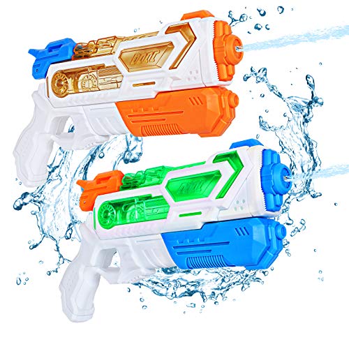 ARANEE Pistola de Agua para Niños, Potente Chorro de Agua con un Alcance Largo 9m, Water Pistol Gun para Batalla de Agua, Fiestas de Verano al Aire Libre, Capacidad de 350ml