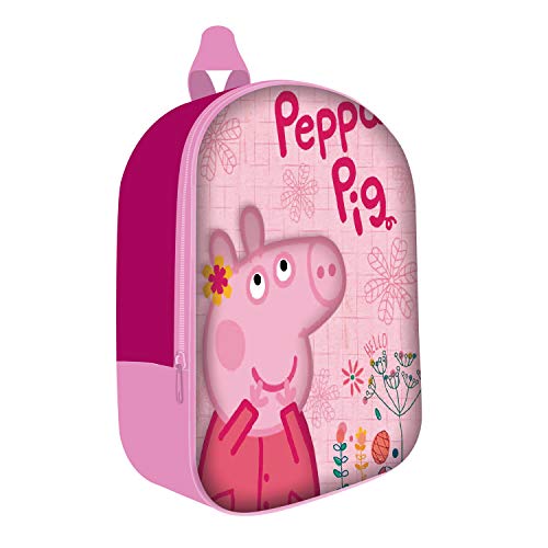 ARDITEX PP12887 Mochila 3D de 26x31x10cm de EONE-Peppa Pig