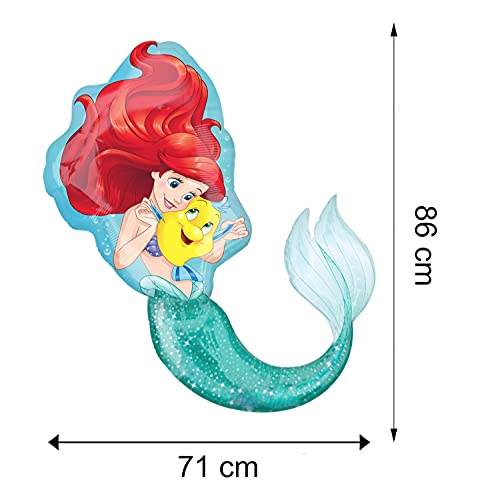 Ariel La Sirenita - Juego de 13 piezas para fiesta de cumpleaños infantil, diseño de La Sirenita Ariel