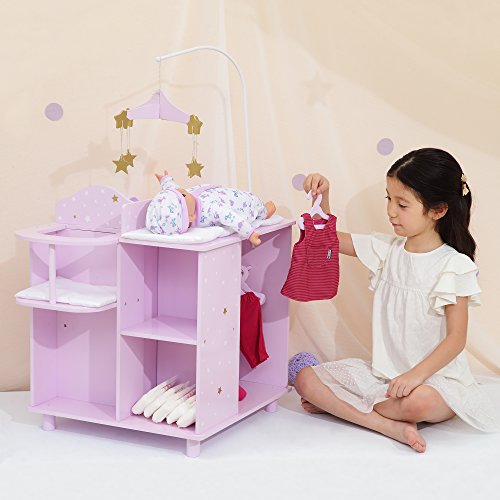 Armario Mueble para Muñecas de Madera Juegete para Niños Olivia's World TD-0203AP