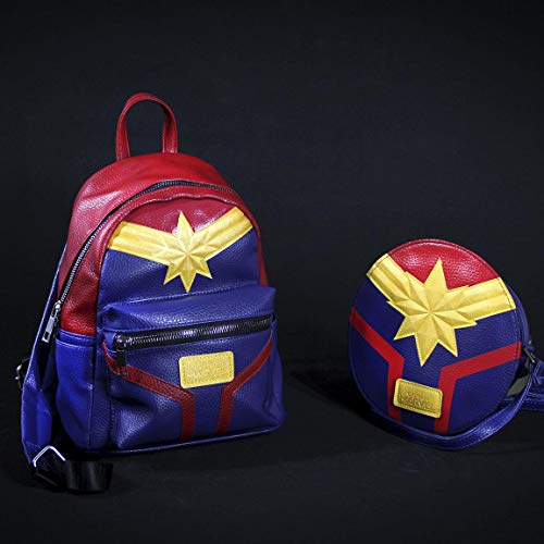 ARTESANIA CERDA Mochila Casual Moda Captain Marvel, Unisex Adulto, Azul (Azul), 11x22x22 cm (W x H x L)