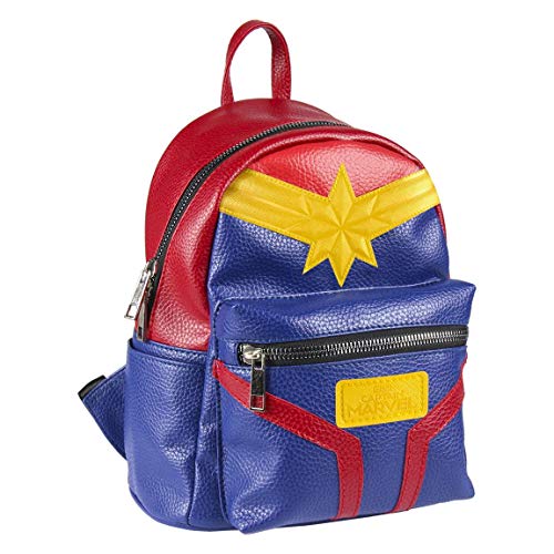 ARTESANIA CERDA Mochila Casual Moda Captain Marvel, Unisex Adulto, Azul (Azul), 11x22x22 cm (W x H x L)