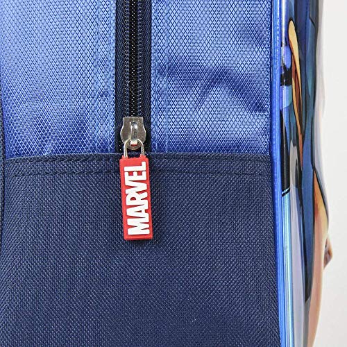 Artesania Cerda Mochila Infantil 3D Avengers Capitan America, Color Azul, 31 cm