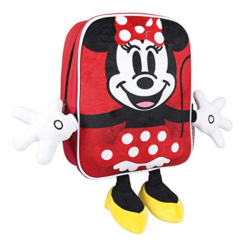 Artesania Cerda Mochila Infantil Personaje Minnie, Rojo, 31 cm