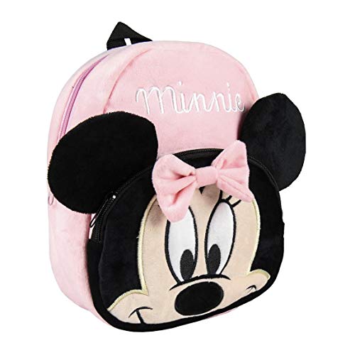 Artesania Cerda Personaje Minnie, Mochila Guardería, 22 cm, Rosa