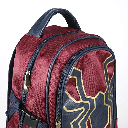 ARTESANIA CERDA Spiderman - Mochila Casual de Viaje, 47 cm, Rojo