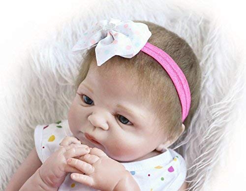 Artículos de promoción de Ventas 17"Pulgadas Realista de Cuerpo Completo de Silicona Reborn Baby Doll Girl Toys 45cm Real Life Reborn Baby Dolls Vinilo de Silicona Suave Reborn Realista Cuerpo de be