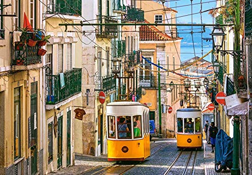 Artzon Puzzle De 1000 Piezas para Adultos De Tranvía De Lisboa