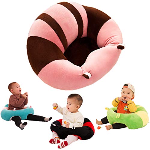 Asiento De Aprendizaje Para Bebés Juguete Felpa Seguridad Comer Silla Comedor Educación Infantil Temprana Desarrollo Inteligencia Almohada Cojín Sofá Enfermería Fiesta Cumpleaños Regalo Navidad rosa