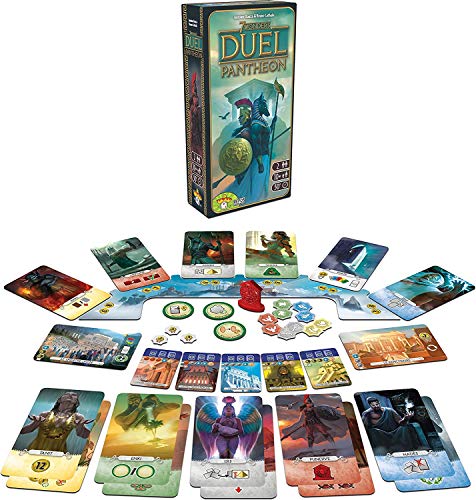 Asmodee, - 7 Wonders Duel: Pantheon, expansión Juego de Mesa, edición en Italiano, 8037